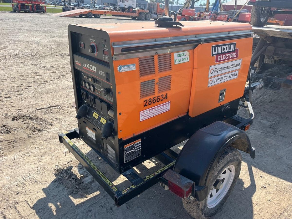 2022 Lincoln Electric LE400 Kubota V1505, Trlr, Cable Rack, Light Kit, ES Decals, T3