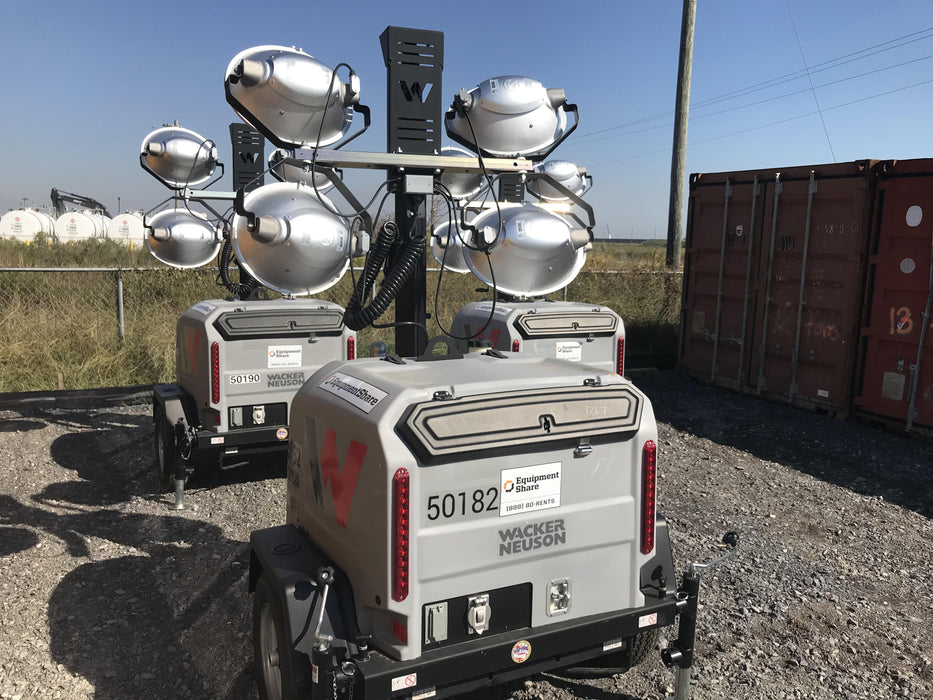 2019 Wacker Neuson LTV6L-MH Mobile Light Tower w/Fuel Level Sensor Installed