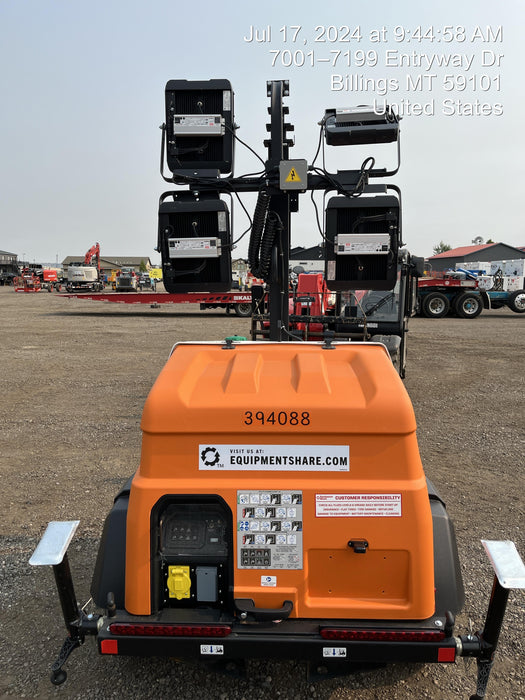 2024 Generac MLT2 Diesel, Flex Switch 120V Input, Powerzone Controller, 
(4) 320W LED Lights, 4kW Generator, 39.9 Gal Fuel Tank, 2" Ball, T3