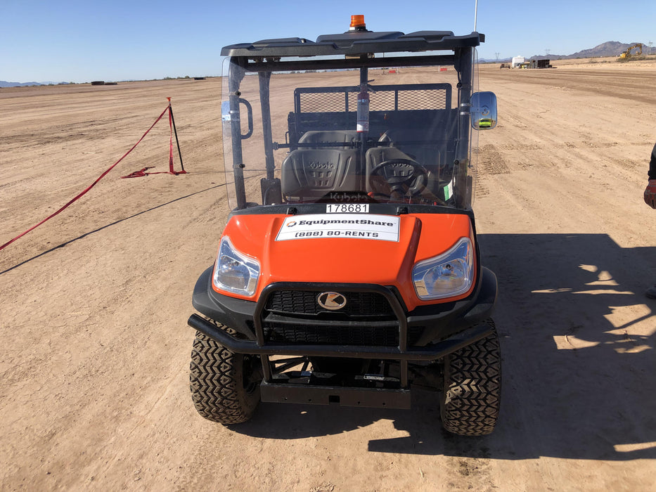 2021 Kubota RTV-X1140W-H Plastic Canopy, Windshield Acrylic Clear, LED Strobe Light, Wire Harness Kit, Back up Alarm