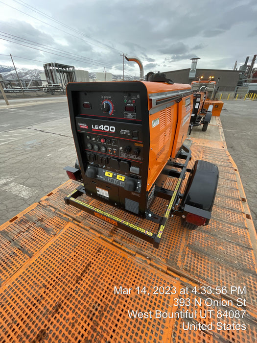 2022 Lincoln Electric LE400 Kubota V1505, Trlr, Cable Rack, Light Kit, ES Decals, T3