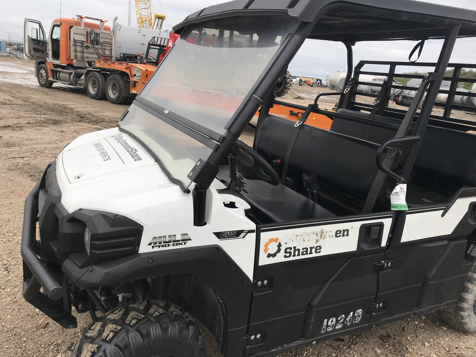 2018 Kawasaki Mule PRO-DXT Kawasaki Mule 4x4 Diesel UTV w/Hard Top, Windshield, Beacon, Backup Alarm, ES Keypad/Hardware Installed