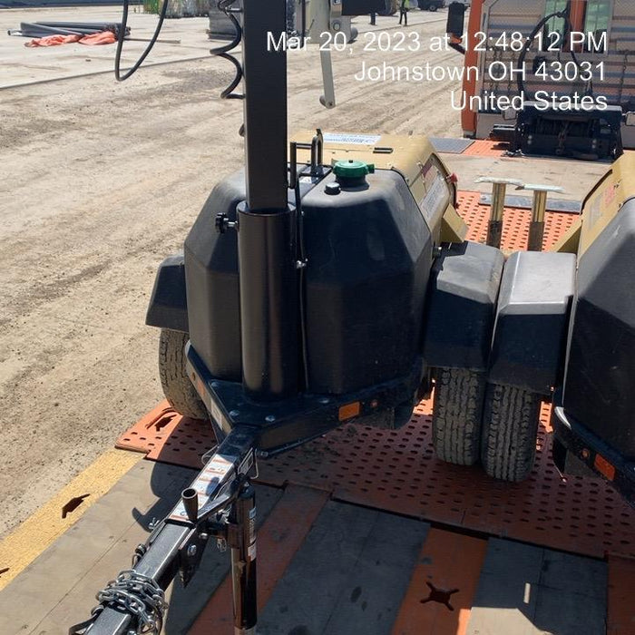 2022 Allmand NLV3GR (4) LED Light Fixture 350W, 23' Vertical Mast, 3kW Prime, Towable, ES Decals, T3