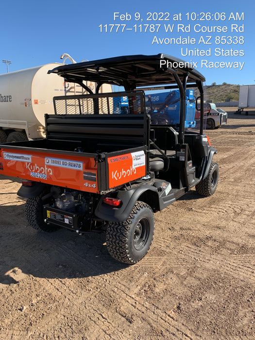 2022 Kubota RTV-X1140W-H Plastic Canopy, Windshield Acrylic Clear, LED Strobe Light, Wire Harness Kit, Back up Alarm