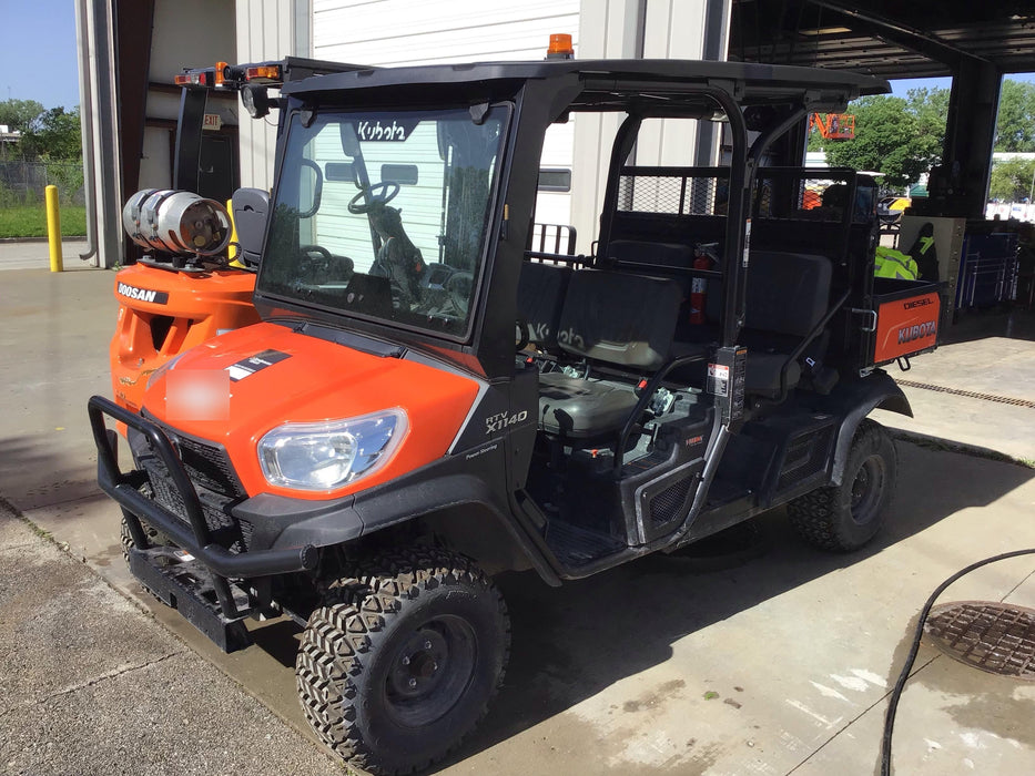 2019 Kubota RTV-X1140 4wd Utility Cart, LED Strobe, Windshield Tempered Glass, Pastic Canopy, Wire Harness Kit, Backup Alarm