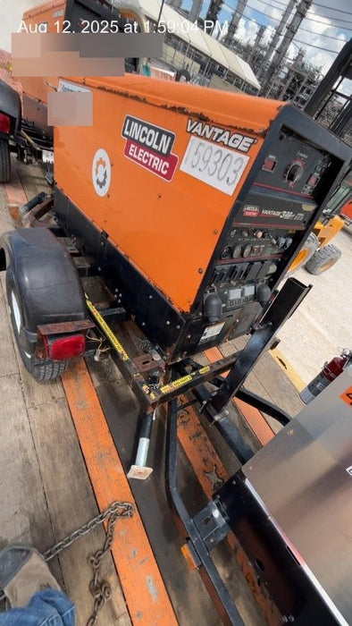 2021 Lincoln Electric Vantage 322 Vantage 322 Ready Pak 3 w/ Decals, ORANGE (includes trailer, cable rack, fender light kit) NO Telematics