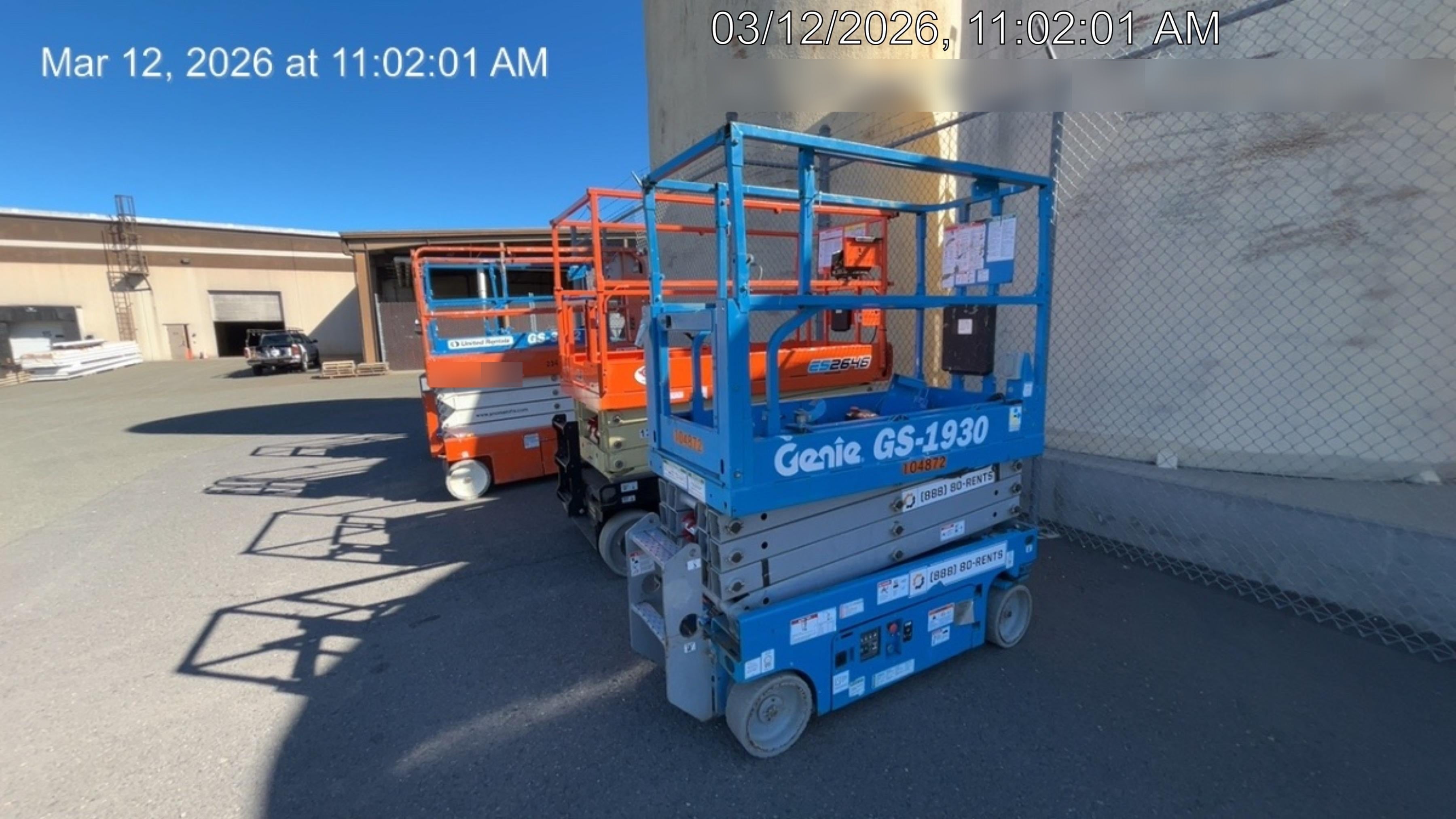 2020 Genie GS-1930 Solid Non Marking Tires, Beacon, Folding rails with half height swing gate, 800W Inverter