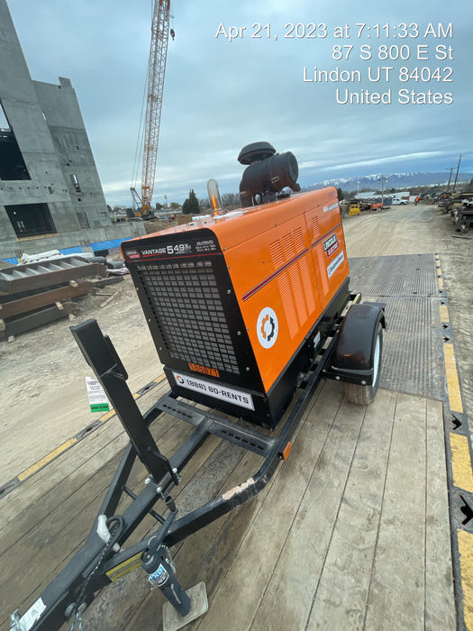 2021 Lincoln Electric Vantage 549X Ready Pak 3, ORANGE (includes trailer, cable rack, fender light kit)