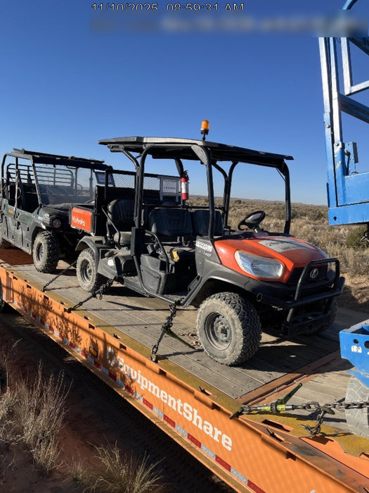2022 Kubota RTV-X1140W-H Plastic Canopy, Windshield Acrylic Clear, LED Strobe Light, Wire Harness Kit, Back up Alarm