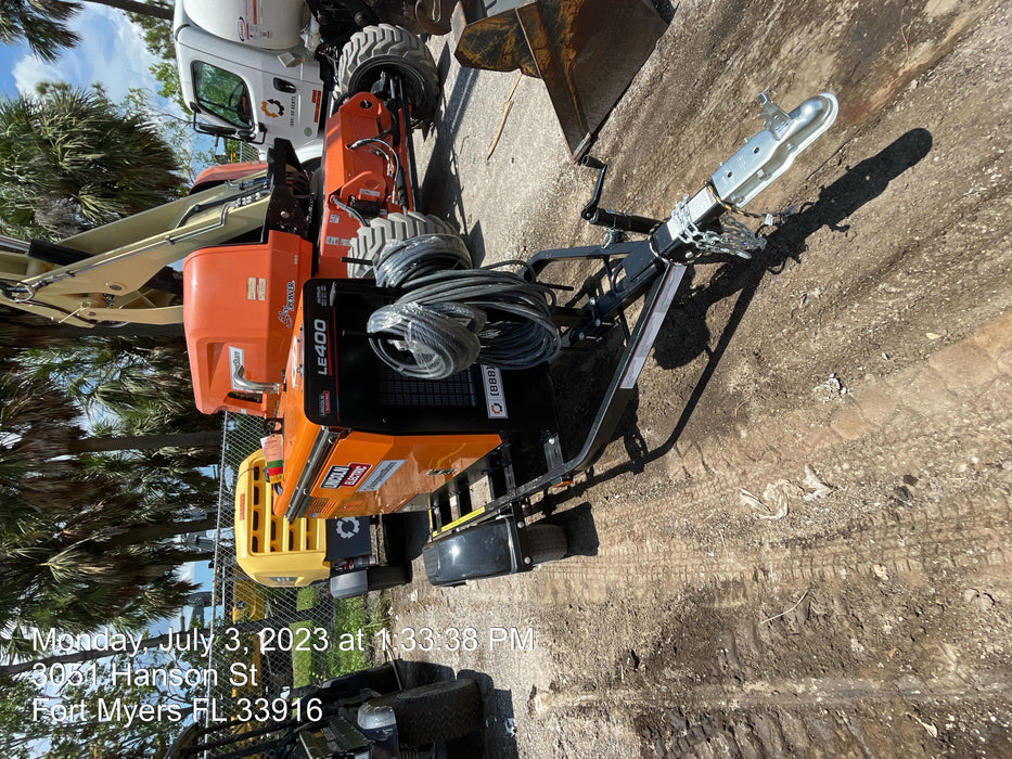 2022 Lincoln Electric LE400 Kubota V1505, Trlr, Cable Rack, Light Kit, ES Decals, T3