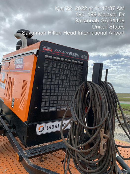 2021 Lincoln Electric Vantage 549X Ready Pak 3, ORANGE (includes trailer, cable rack, fender light kit)