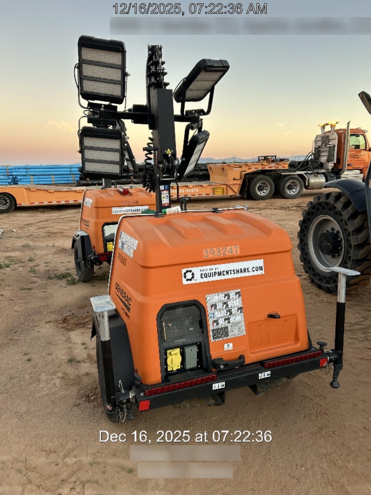 2024 Generac MLT2 Diesel, Flex Switch 120V Input, Powerzone Controller, 
(4) 320W LED Lights, 4kW Generator, 39.9 Gal Fuel Tank, 2" Ball, T3