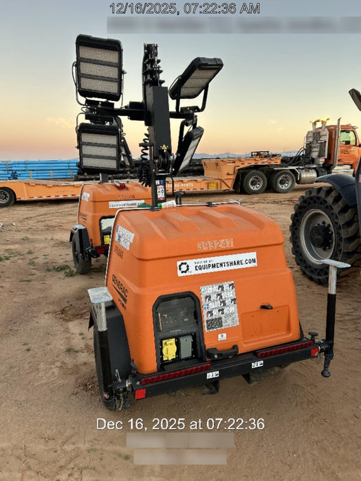 2024 Generac MLT2 Diesel, Flex Switch 120V Input, Powerzone Controller, 
(4) 320W LED Lights, 4kW Generator, 39.9 Gal Fuel Tank, 2" Ball, T3