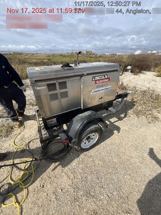 2019 Lincoln Electric Vantage 322 Ready-Pak 3, Two Wheel Trailer, Fender and Light Kit, Cable Rack