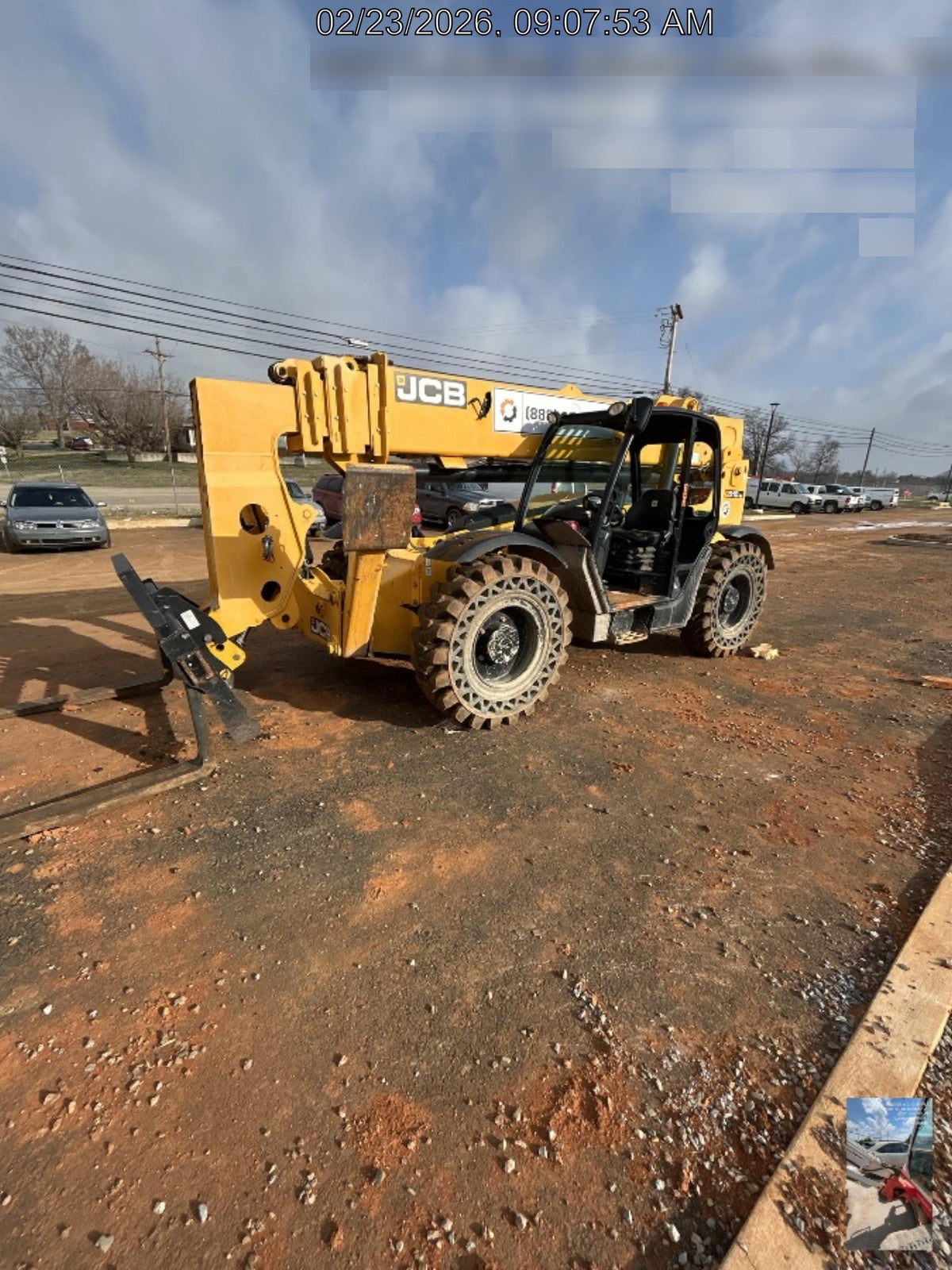 2020 JCB 510-56 Canopy, Solid Tires, Work Lights, Beacon, Aux Hydraulics, Back up Alarm, Lifting Eye, ES Decals