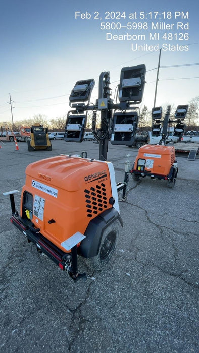 2023 Generac MLT2 Diesel, Flex Switch 120V Input, Powerzone Controller, 
(4) 320W LED Lights, 4kW Generator, 39.9 Gal Fuel Tank, 2" Ball, T3
