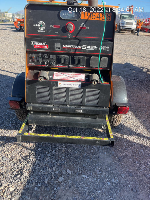 2021 Lincoln Electric Vantage 549X Ready Pak 3, ORANGE (includes trailer, cable rack, fender light kit)