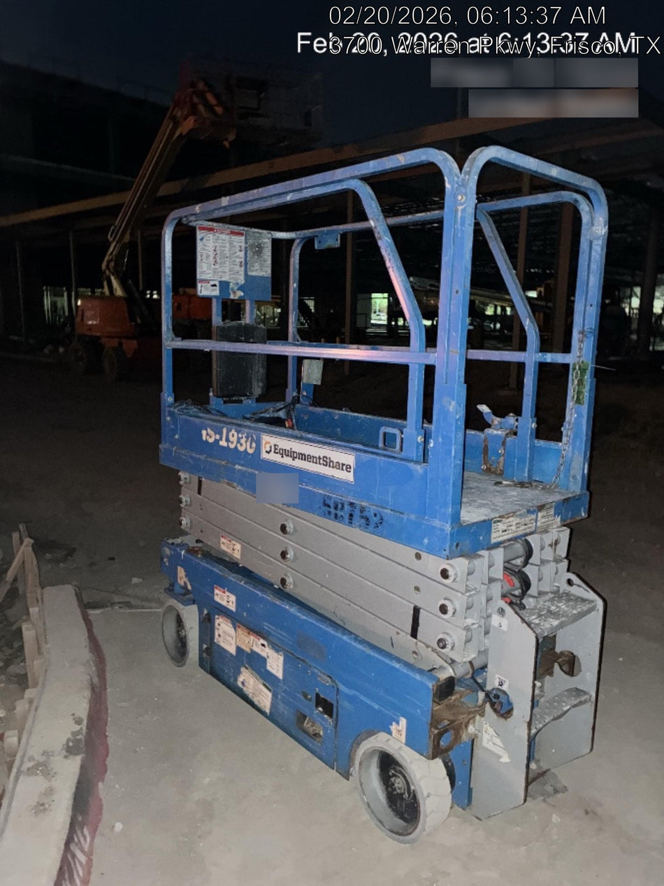 2019 Genie GS-1930 Fixed Rails with Chain Entry