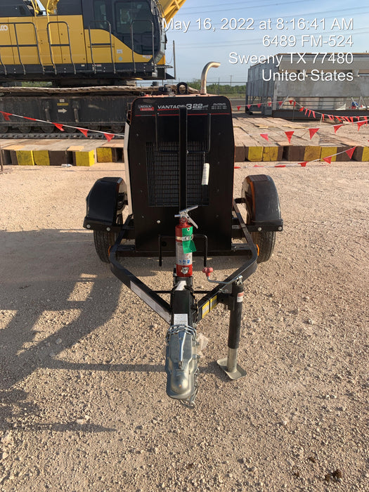 2021 Lincoln Electric Vantage 322 Vantage 322 Ready Pak 3 w/ Decals, ORANGE (includes trailer, cable rack, fender light kit) NO Telematics