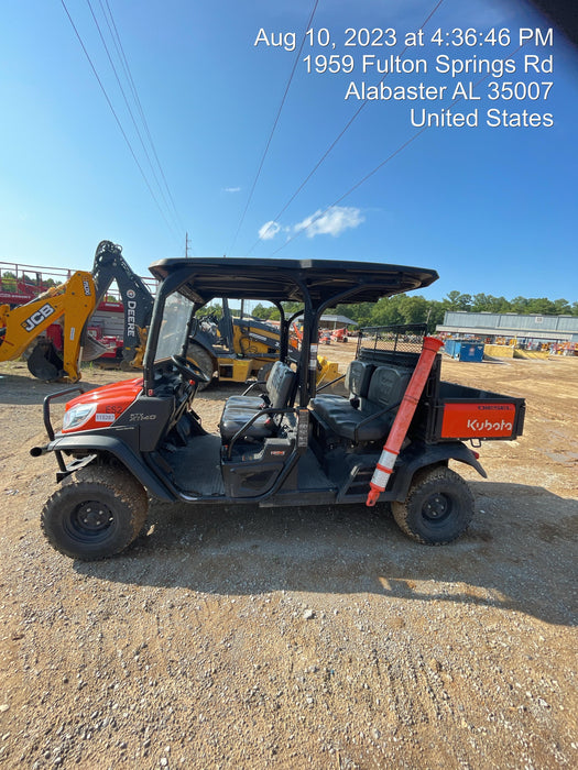2020 Kubota RTV-X1140WL-H 4 Passenger cart with Plastic canopy, windshield, strobe light, harness, and backup alarm
