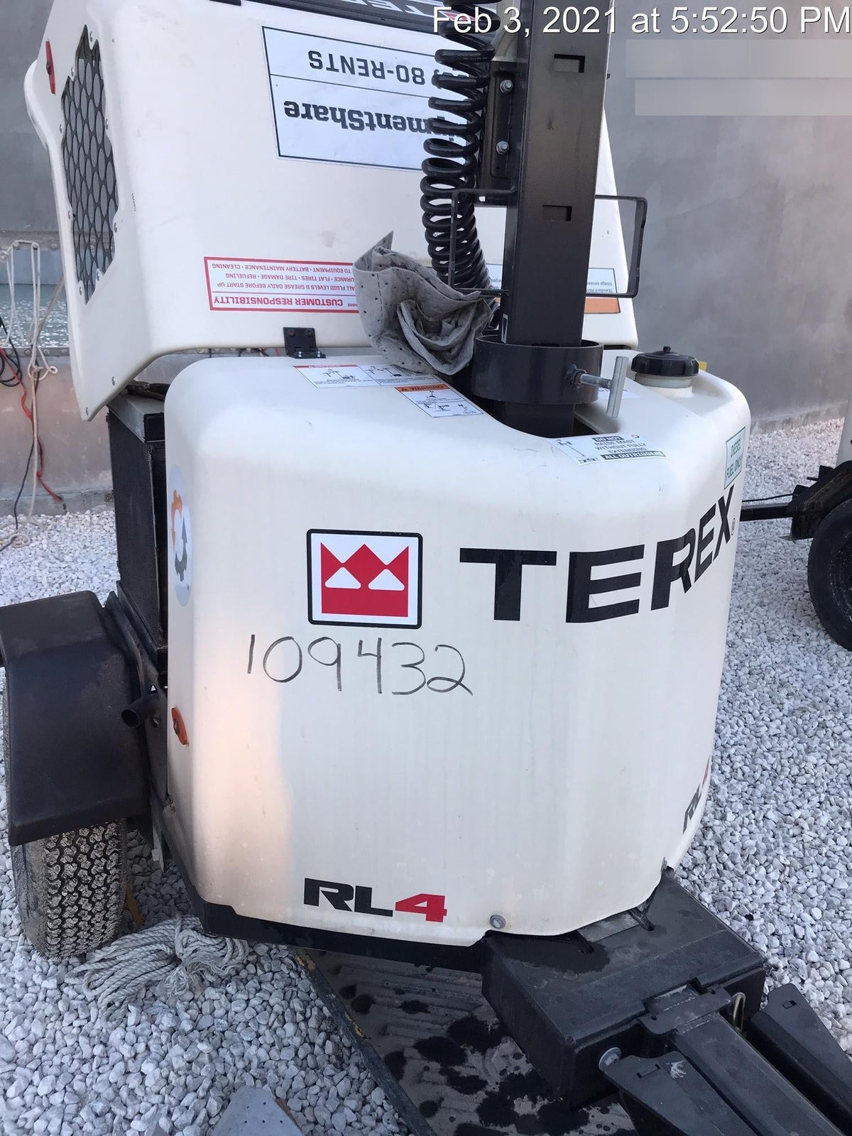 2020 Genie RL4 6kW Light Plant - Metal Halide
