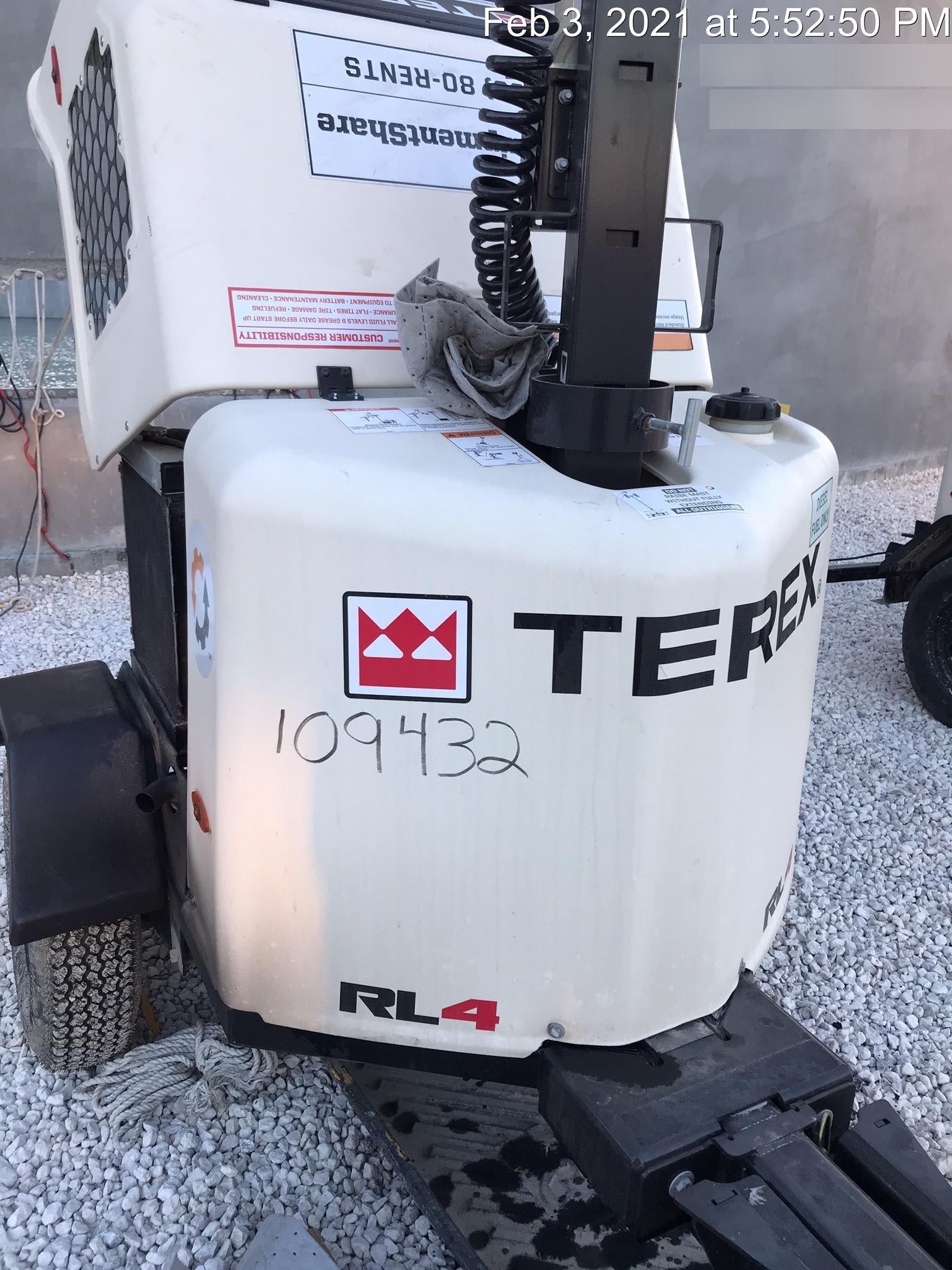 2020 Genie RL4 6kW Light Plant - Metal Halide