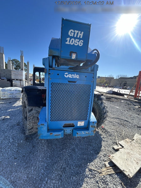 2018 Genie GTH-1056 Genie GTH-1056 w/Open ROPS, Solid Tires, Work Light/Beacon, 60" Carriage and Forks
