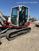 2019 Takeuchi TB290 Cab, AC, Rubber Tracks, Dozer Blade, Travel Alarm, Control Pattern Change Valve, Auxiliary Hydraulics w/18" Quick Coupler Bucket with teeth, 6.2 cu. ft. capacity/24" Quick Coupler Bucket with teeth, 8.6 cu. ft. capacity/36" Quick Coupler Bucket with teeth, 13.4 cu. ft. capacity, Quick Coupler, Hydraulic Thumb Installed