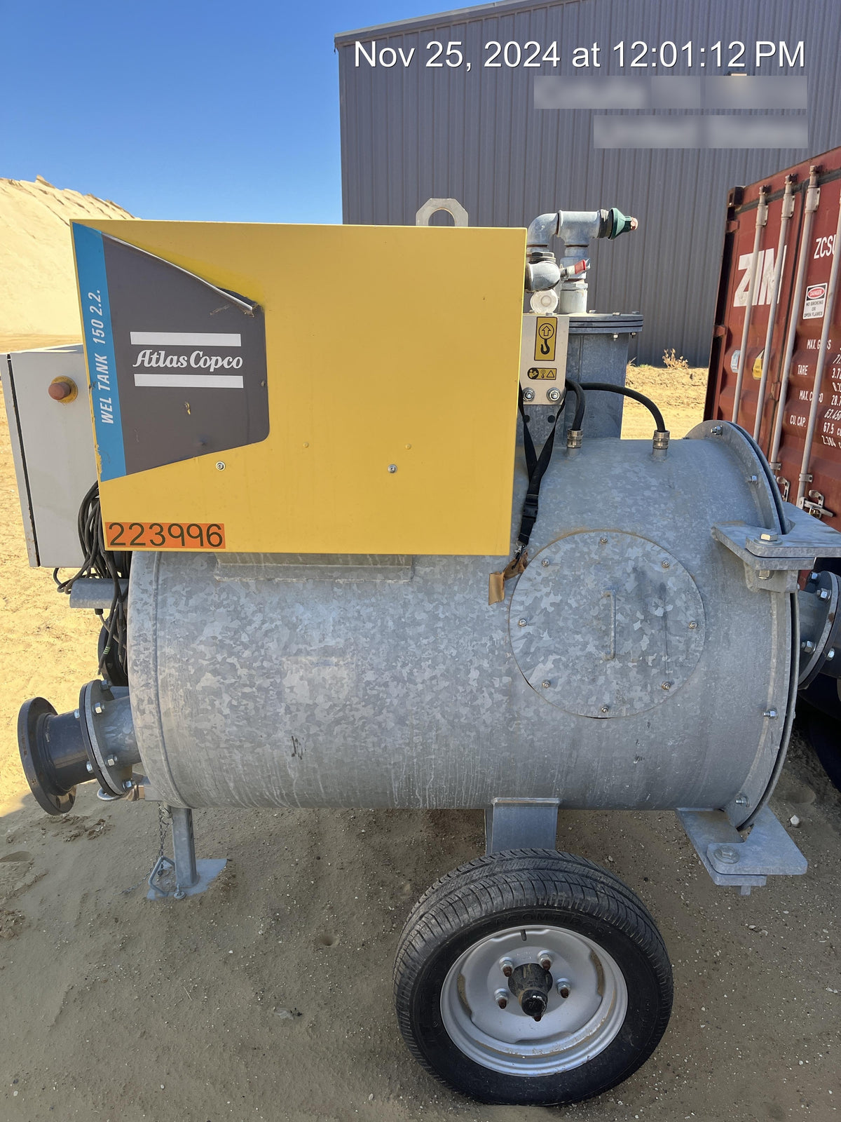 2022 ATLAS COPCO WEL TANK 150 2.2