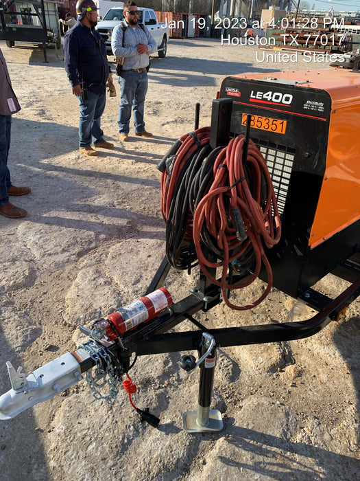 2022 Lincoln Electric LE400 Kubota V1505, Trlr, Cable Rack, Light Kit, ES Decals, T3