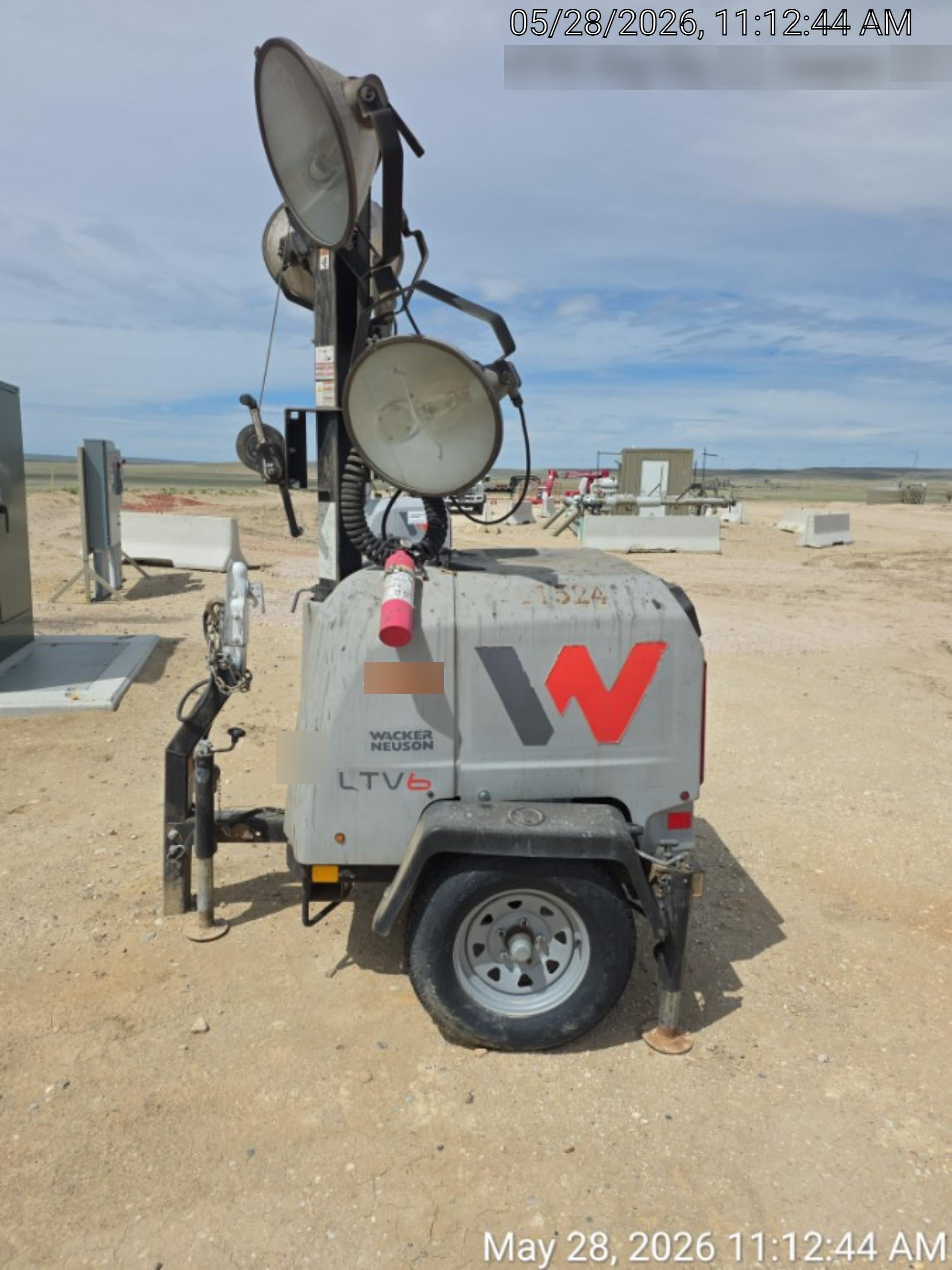 2019 Wacker Neuson LTV6L-MH Wacker Neuson LTV6L Mobile Light Tower w/Fuel Level Sensor Installed