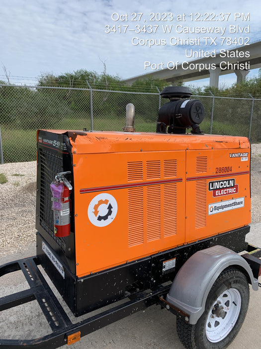 2022 Lincoln Electric Vantage 549X Crosslink Technology, Trailer Mounted, ES Decals, T3