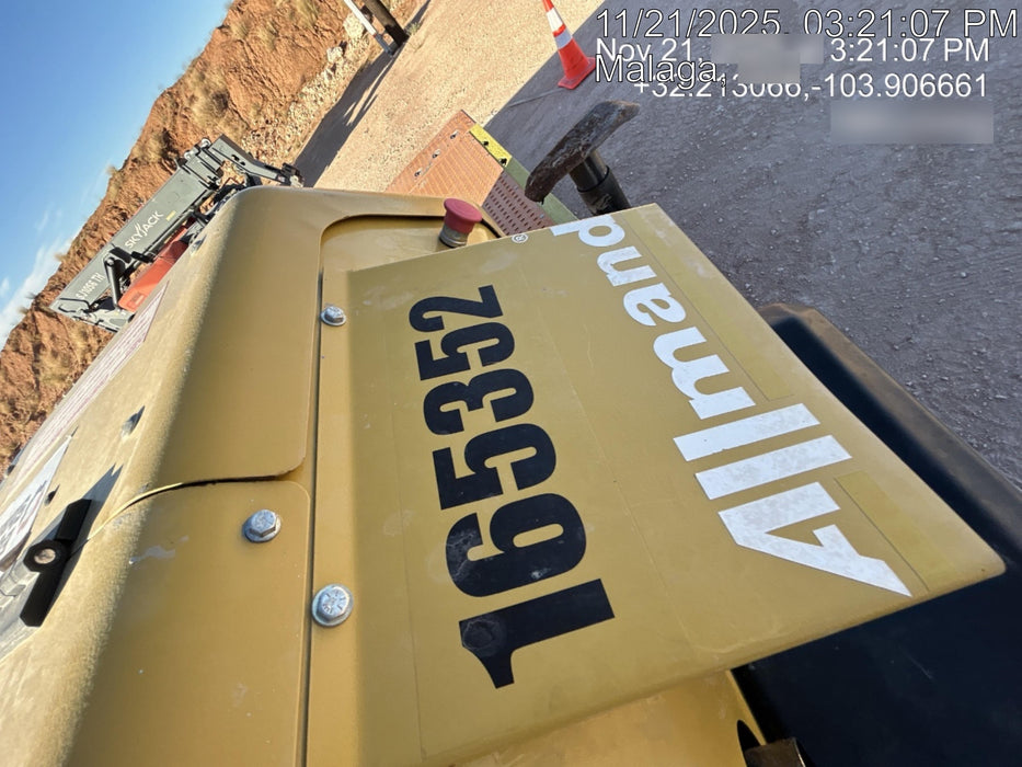 2021 Allmand NLV3GR (4) LED Light Fixture 350W, 23' Vertical Mast, 3kW Prime, Towable, Deep Sea L401, Leveling Jacks, Yanmar T4F 5.8hp