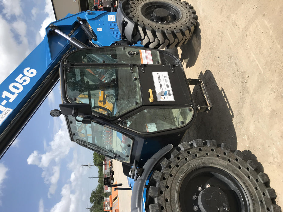 2018 Genie GTH-1056 Genie GTH-1056 w/Enclosed Cab w/HVAC, Work Lights, Solid Tires, Beacon, 60" Carriage and Forks