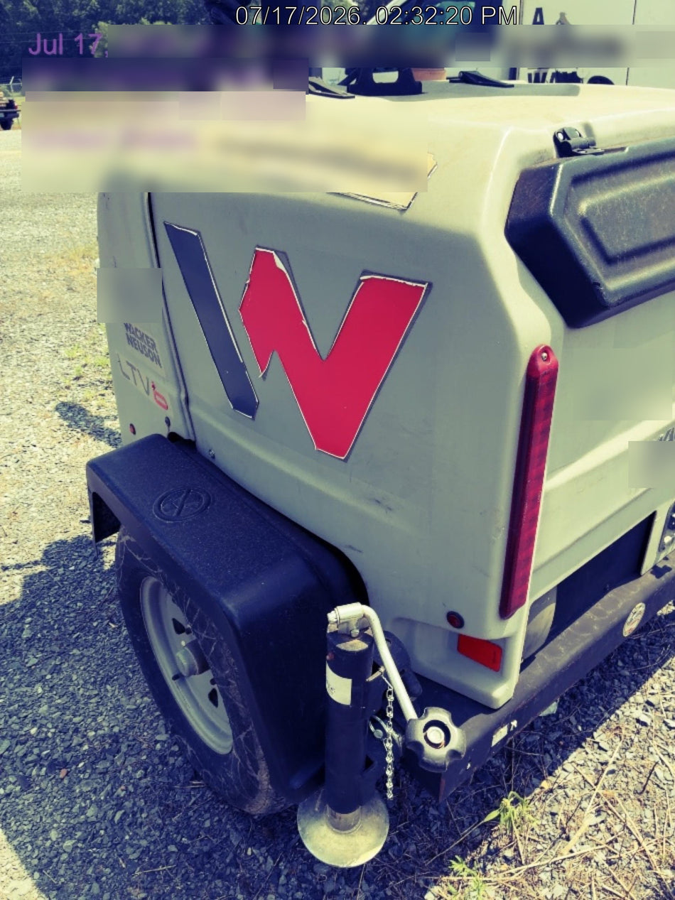 2018 Wacker Neuson LTV6L-MH Wacker Neuson LTV6L Mobile Light Tower w/Fuel Level Sensor Installed