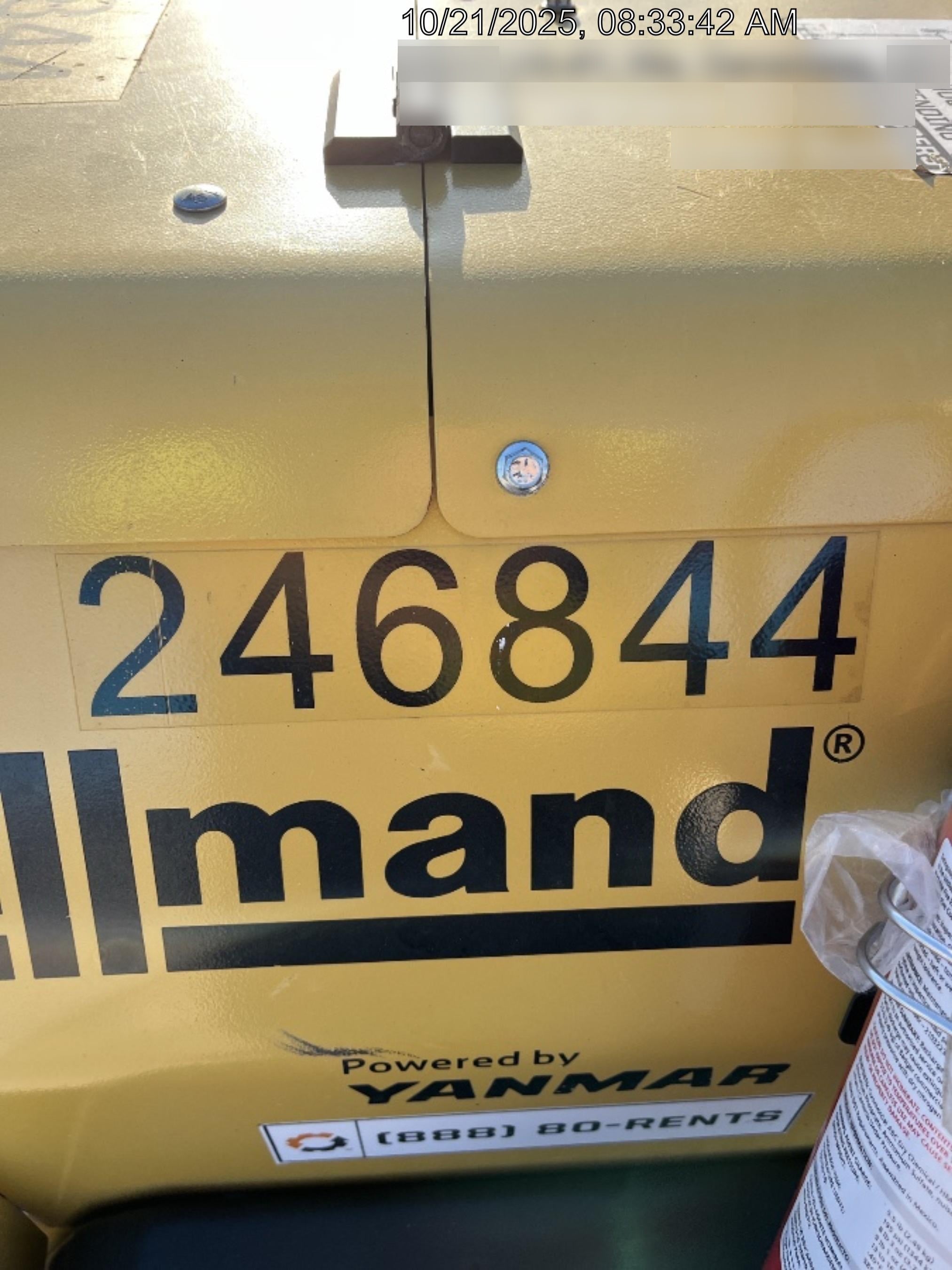 2022 Allmand NLV3GR (4) LED Light Fixture 350W, 23' Vertical Mast, 3kW Prime, Towable, ES Decals, T3