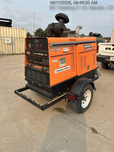 2021 Lincoln Electric Vantage 549X Ready Pak 3, ORANGE (includes trailer, cable rack, fender light kit)