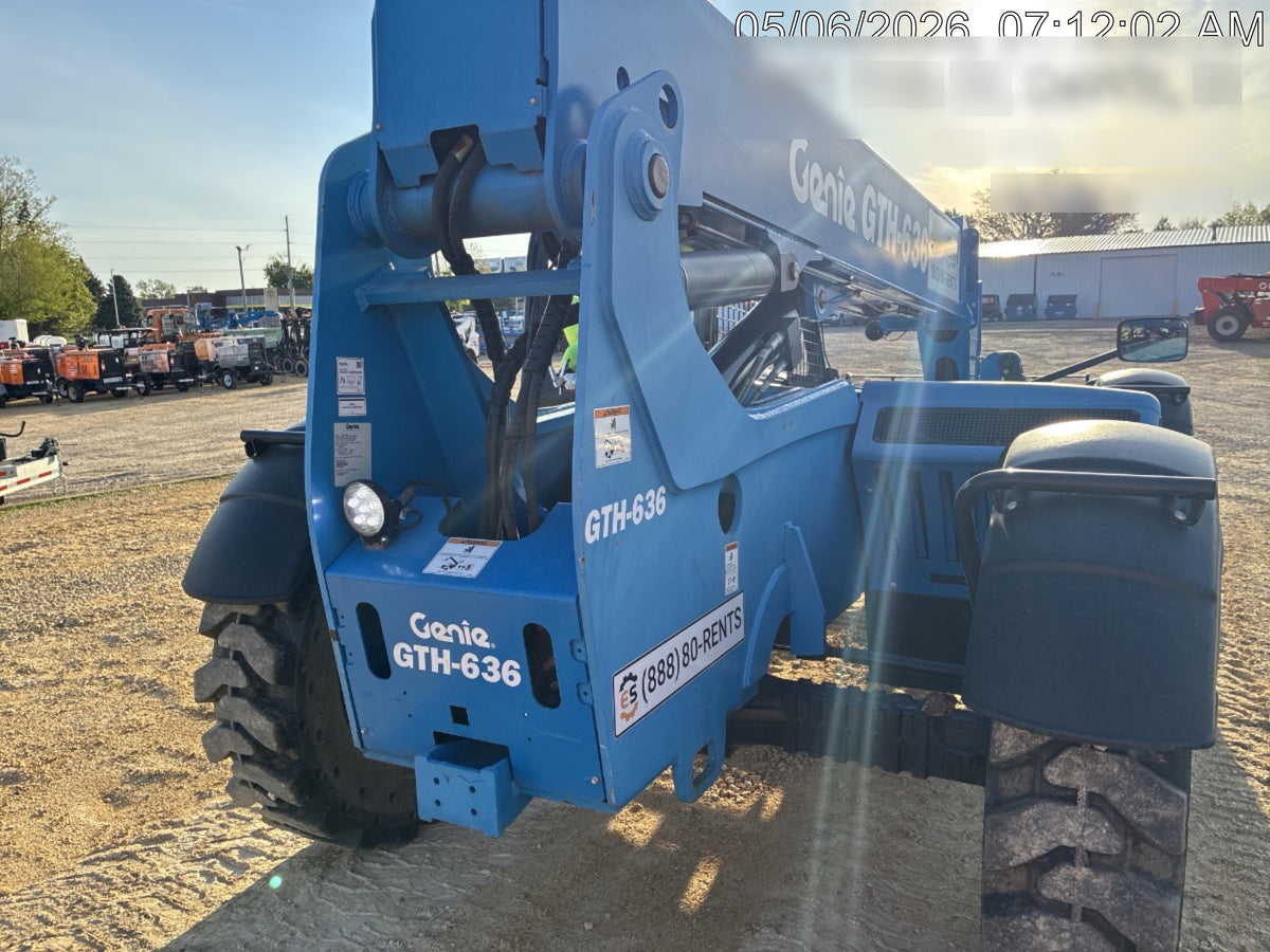 2018 Genie GTH-636 Genie GTH-636 w/Open ROPS, Solid Tires, Work Light/Beacon, 48" Carriage and Forks