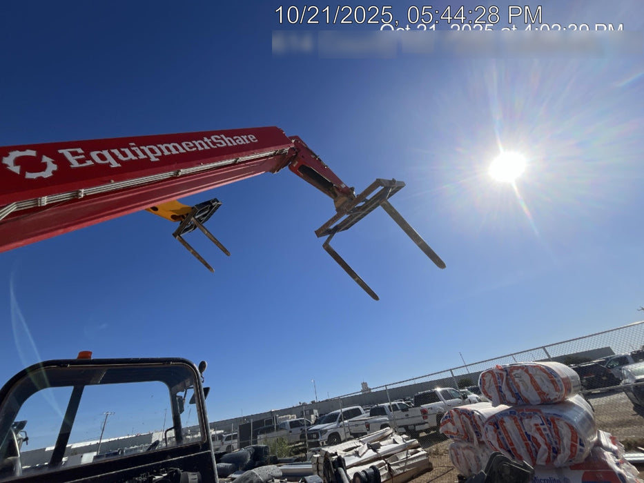 2019 Manitou MTA10055 Canopy, 120 HP, Solid Tires, Work Lights, Lift Hook, Auxiliary Hydraulics 66" Carriage and 60" Forks