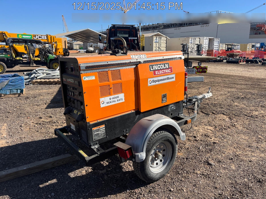 2022 Lincoln Electric LE400 Kubota V1505, Trlr, Cable Rack, Light Kit, ES Decals, T3