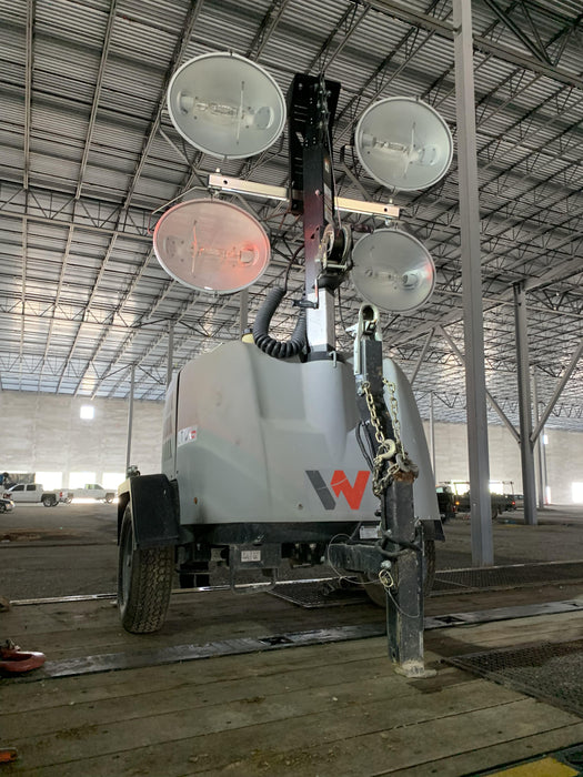 2021 Allmand NLV3GR (4) LED Light Fixture 350W, 23' Vertical Mast, 3kW Prime, Towable, Deep Sea L401, Leveling Jacks, Yanmar T4F 5.8hp