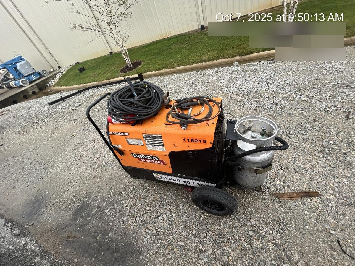 2020 Lincoln Electric Ranger 305 LPG Kohler Engine, One-Pak