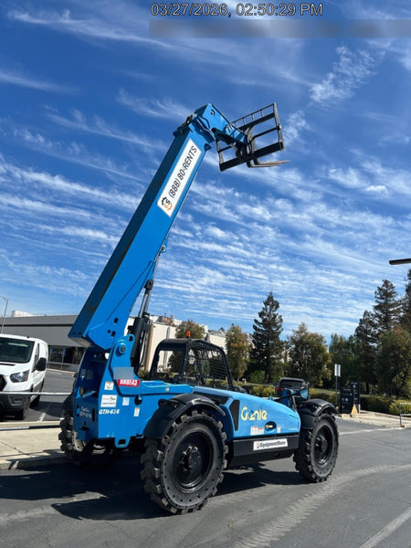 2019 Genie GTH-636 Canopy, Solid RT Tires, LED Work Lights, Beacon 60" QA Carriage, 48" Forks