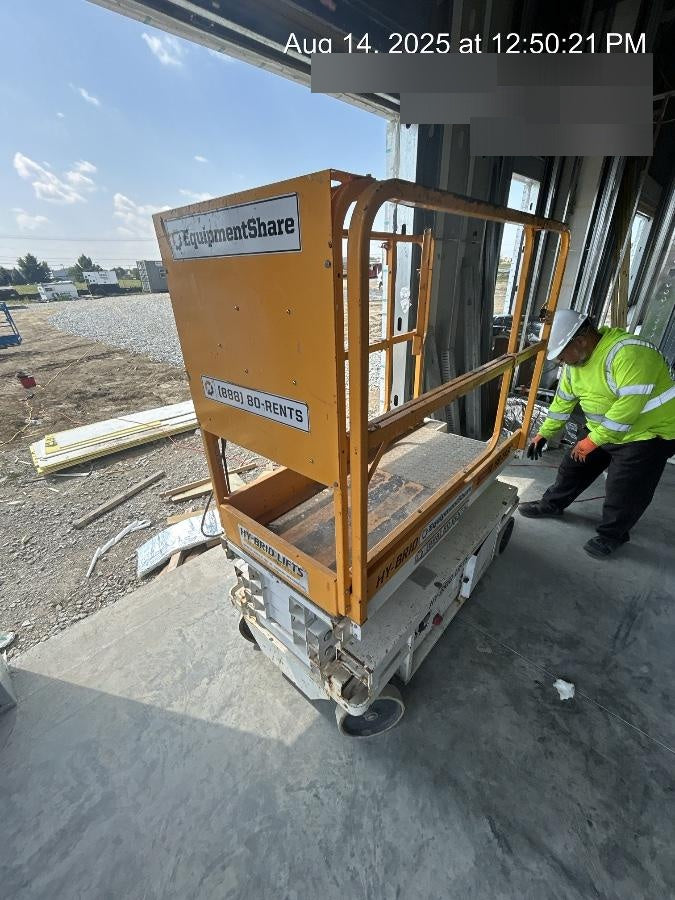 Custom Equipment HB-1430 Hy-Brid Scissor Lift
Platform capacity up to 670 lbs
Working height up to 20 ft
Weighs under 1,700 lbs
Non-marking wheels