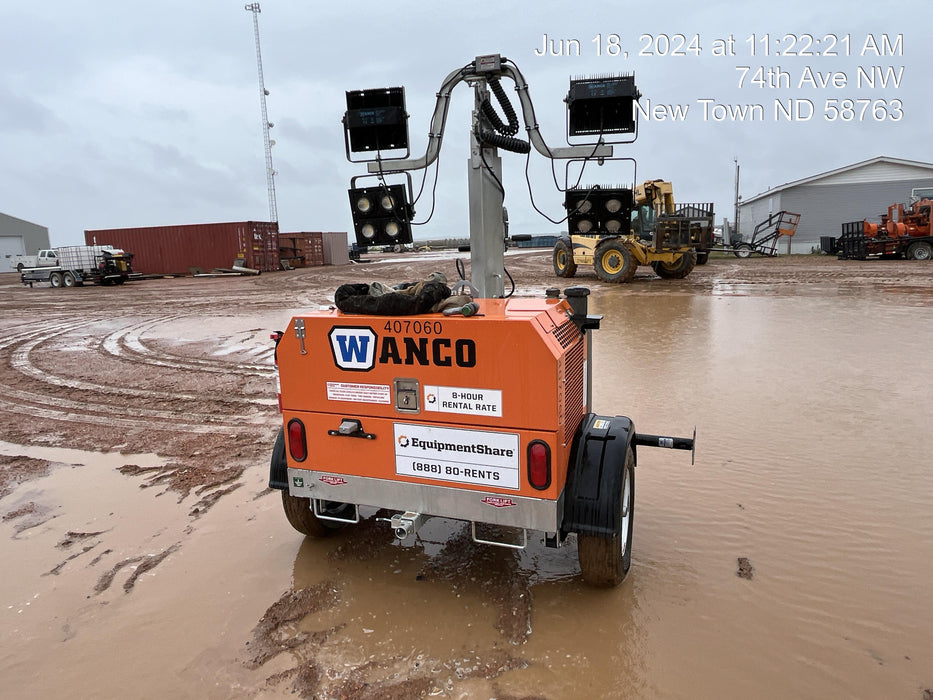 2024 Wanco WLTT-4MM4K Diesel, Deep Sea Controller, Shore Power Plug, Auto Start, (4) 350W LED Floodlights, 4kW Generator, 60 Gal Fuel Tank, 2" Ball, T3