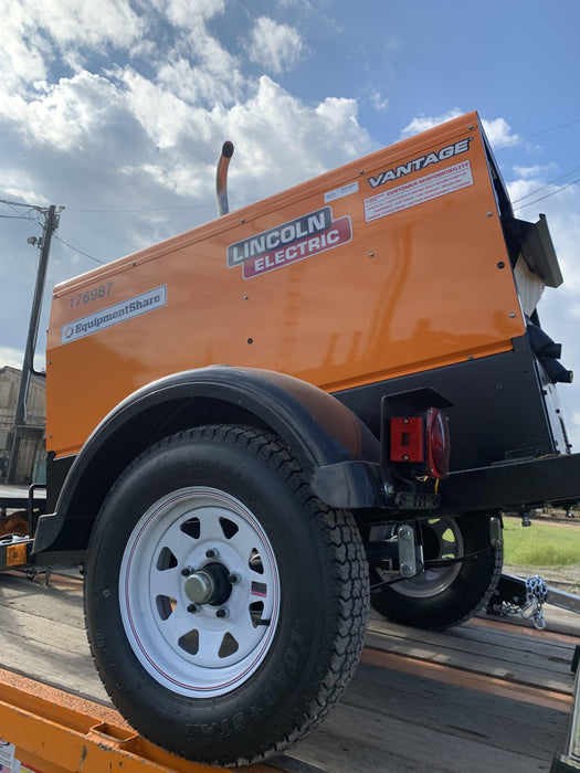 2021 Lincoln Electric Vantage 322 Vantage 322 Ready Pak 3 w/ Decals, ORANGE (includes trailer, cable rack, fender light kit) NO Telematics