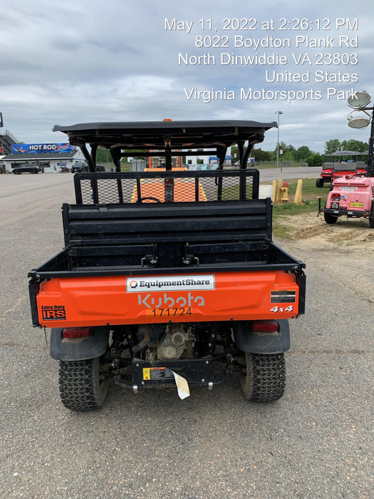 2021 Kubota RTV-X1140W-H Plastic Canopy, Windshield Acrylic Clear, LED Strobe Light, Wire Harness Kit, Back up Alarm