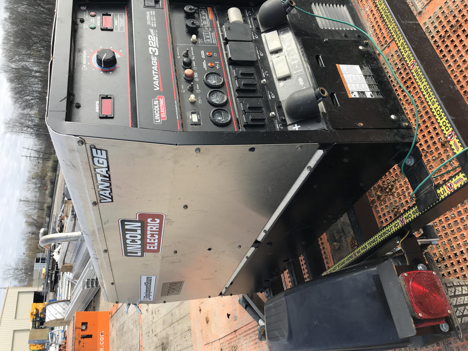 2020 Lincoln Electric Vantage 322 Welder Ready-Pak 3, w/ GPS & Decals (includes trailer, cable rack, fender light kit)