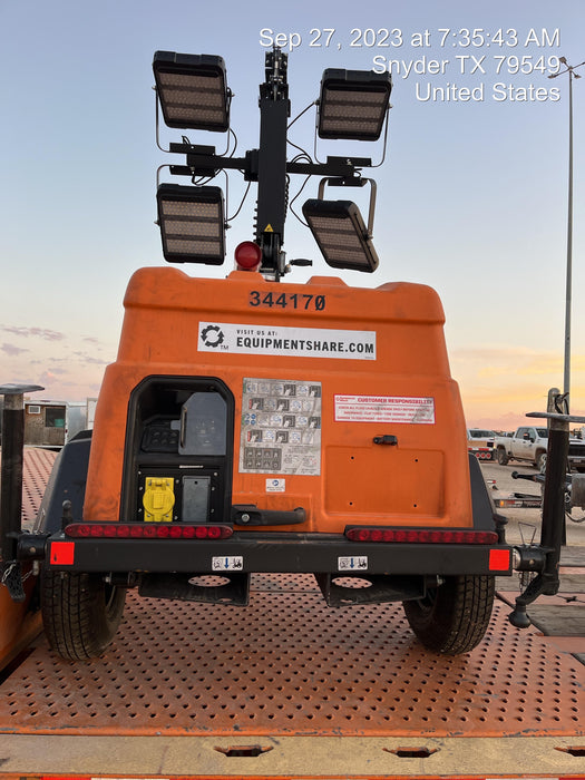 2023 Generac MLT2 Diesel, Flex Switch 120V Input, Powerzone Controller, (4) 320W LED Lights, 4kW Generator, 39.9 Gal Fuel Tank, 2" Ball, T3