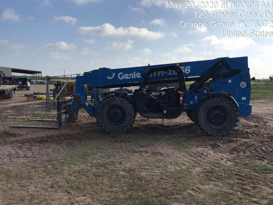 2018 Genie GTH-1056 Genie GTH-1056 w/ROPS, Work Lights, Solid Tires, RH Cab Mesh, Beacon, 60" Carriage and Forks